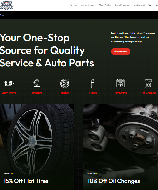 Website project example 1