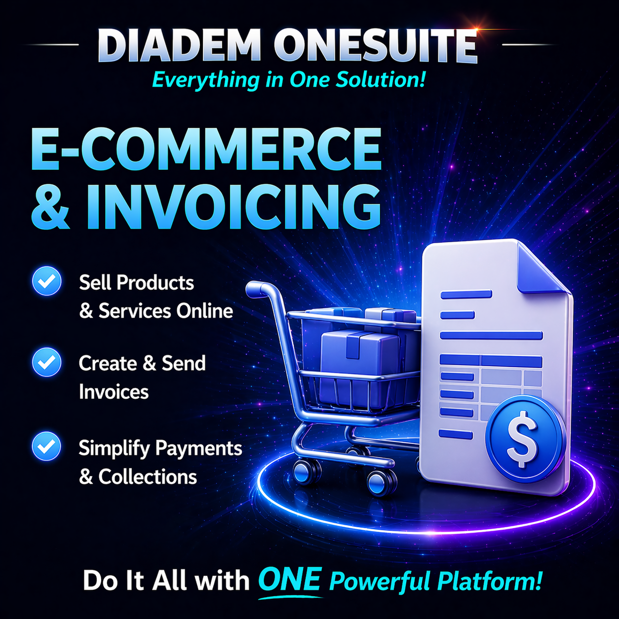 Diadem OneSuite E-commerce and Invoicing