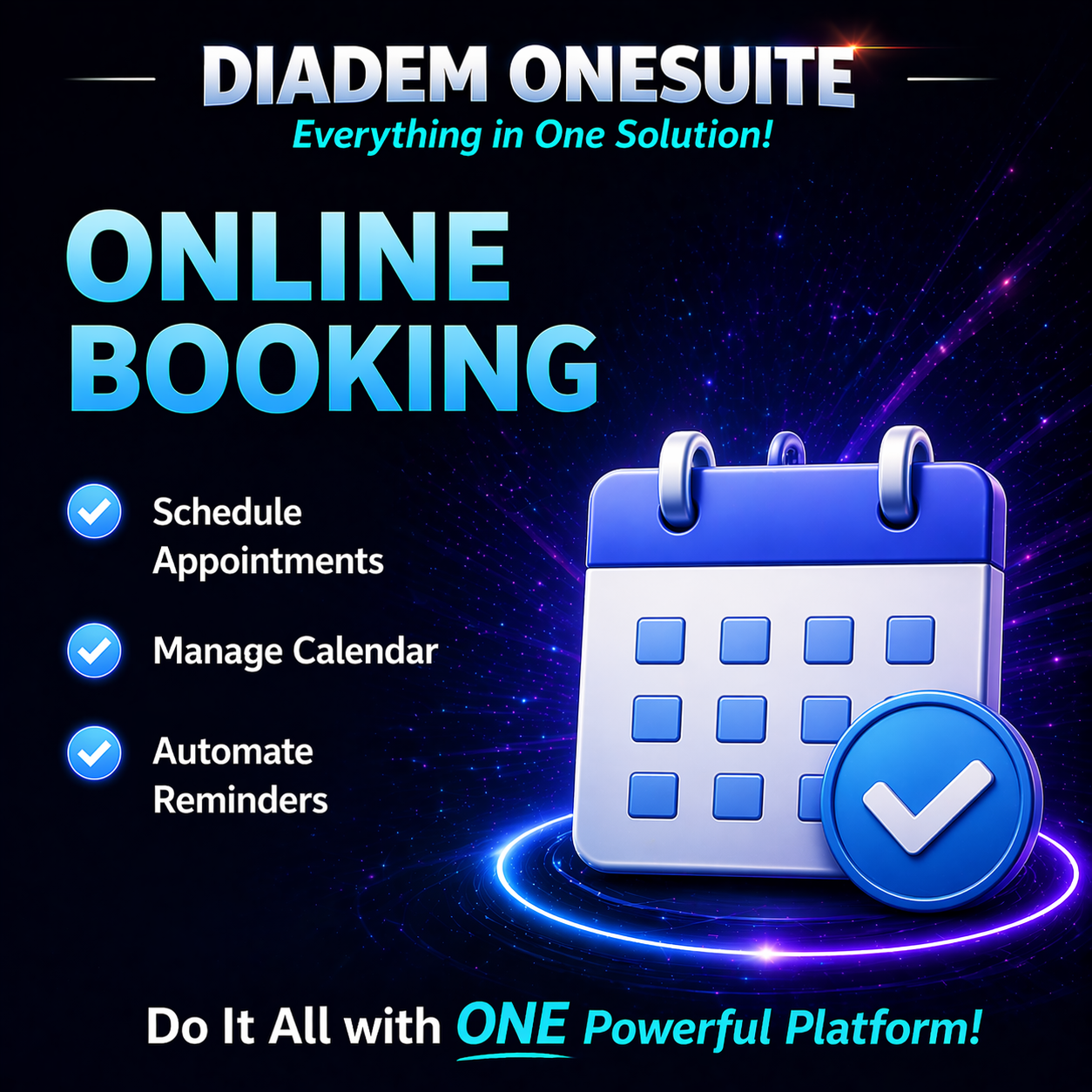 Diadem OneSuite Online Booking